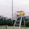 Tennis scorebord voor aan de stoel 2 Tennis scorebord voor scheidrechterstoel